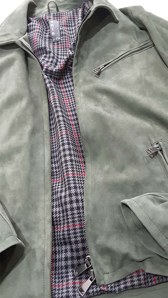 Giacca uomo 100% vera pelle agnello nappato stile camicia – Aris La Pelle